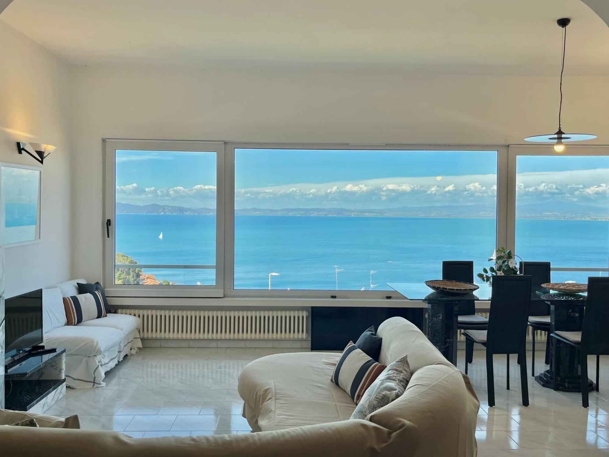 Porto Santo Stefano Vista Mare + Parcheggio Gratuito Lägenhet Exteriör bild