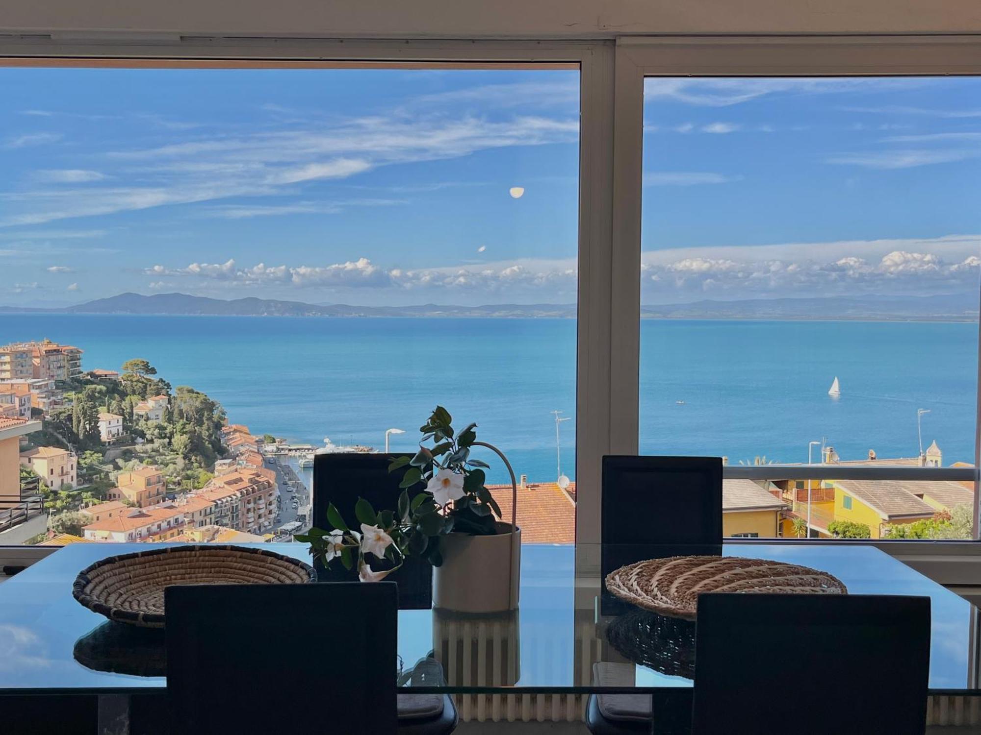 Porto Santo Stefano Vista Mare + Parcheggio Gratuito Lägenhet Exteriör bild