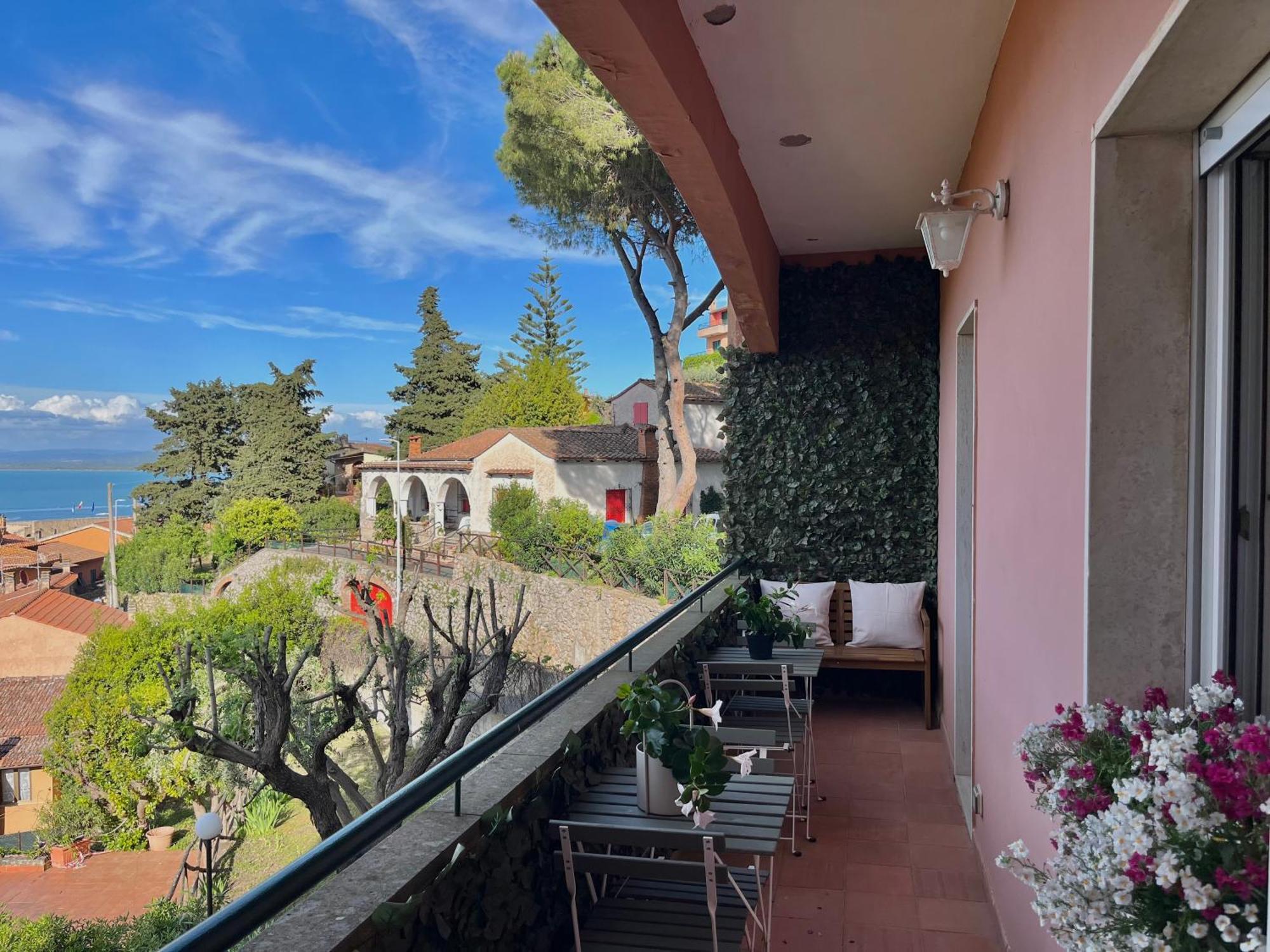 Porto Santo Stefano Vista Mare + Parcheggio Gratuito Lägenhet Exteriör bild